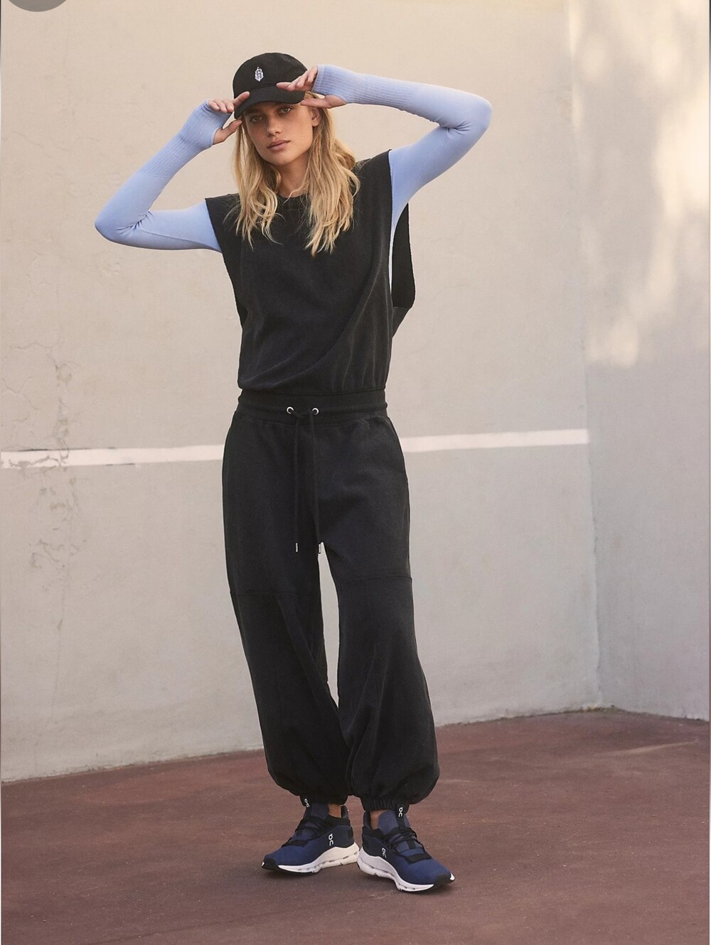 Free People Throw On And Go Onsie Navy